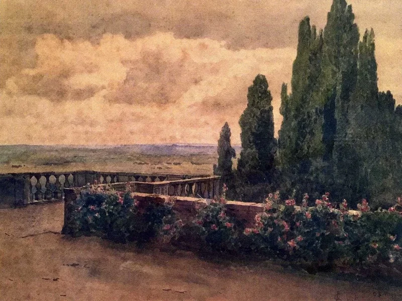 1888-Adolfo Scalpelli - Villa d'Este